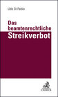 Buchcover Das beamtenrechtliche Streikverbot