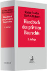 Buchcover Handbuch des privaten Baurechts