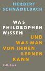 Buchcover Was Philosophen wissen