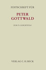 Buchcover Festschrift für Peter Gottwald zum 70. Geburtstag
