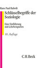 Buchcover Schlüsselbegriffe der Soziologie
