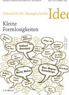 Buchcover Zeitschrift für Ideengeschichte Heft VIII/3 Herbst 2014