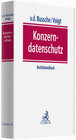 Buchcover Konzerndatenschutz