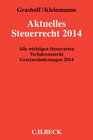 Buchcover Aktuelles Steuerrecht 2014