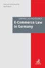 Buchcover E-Commerce Law in Germany