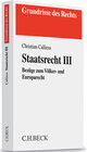 Buchcover Staatsrecht III