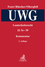Buchcover Lauterkeitsrecht, Kommentar zum Gesetz gegen den unlauteren Wettbewerb (UWG) Band 2