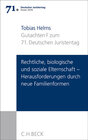 Buchcover Verhandlungen des 71. Deutschen Juristentages Essen 2016 Bd. I: Gutachten Teil F: Rechtliche, biologische und soziale El