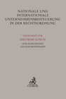 Buchcover Nationale und internationale Unternehmensbesteuerung in der Rechtsordnung