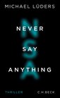 Buchcover Never Say Anything