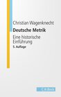 Buchcover Deutsche Metrik