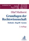 Buchcover Grundlagen der Rechtswissenschaft