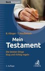 Buchcover Mein Testament