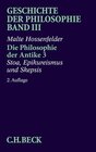 Buchcover Geschichte der Philosophie Bd. 3: Die Philosophie der Antike 3: Stoa, Epikureismus und Skepsis