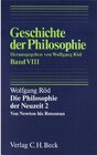 Buchcover Geschichte der Philosophie Bd. 8: Die Philosophie der Neuzeit 2: Von Newton bis Rousseau