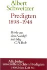 Buchcover Predigten 1898-1948