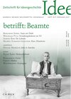 Buchcover Zeitschrift für Ideengeschichte Heft XI/1 Frühjahr 2017