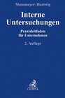 Buchcover Interne Untersuchungen