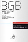 Buchcover BGB Werkvertrag