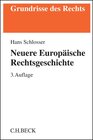 Buchcover Neuere Europäische Rechtsgeschichte