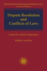 Buchcover Dispute Resolution and Conflicts of Laws