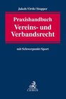 Buchcover Praxishandbuch Vereins- und Verbandsrecht