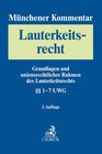 Buchcover Münchener Kommentar zum Lauterkeitsrecht Bd. 1: Grundlagen