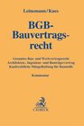 Buchcover BGB-Bauvertragsrecht