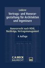 Buchcover Vertrags- und Honorargestaltung für Architekten und Ingenieure