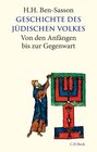 Buchcover Geschichte des jüdischen Volkes