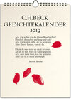 Buchcover C.H. Beck Gedichtekalender
