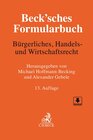 Buchcover Beck'sches Formularbuch Bürgerliches, Handels- und Wirtschaftsrecht