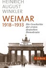 Buchcover Weimar 1918-1933