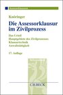 Buchcover Die Assessorklausur im Zivilprozess