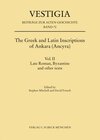 Buchcover The Greek and Latin Inscriptions of Ankara (Ancyra)