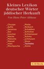 Buchcover Kleines Lexikon deutscher Wörter jiddischer Herkunft