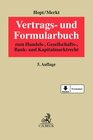 Buchcover Vertrags- und Formularbuch