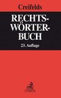 Buchcover Rechtswörterbuch