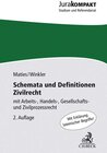 Buchcover Schemata und Definitionen Zivilrecht