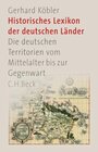Buchcover Historisches Lexikon der deutschen Länder