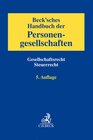 Buchcover Beck'sches Handbuch der Personengesellschaften