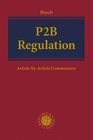 Buchcover P2B Regulation