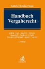 Buchcover Handbuch Vergaberecht