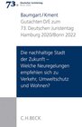 Buchcover Verhandlungen des 73. Deutschen Juristentages Hamburg 2020 / Bonn 2022 Bd. I: Gutachten Teil D/E: Die nachhaltige Stadt 
