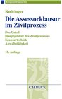 Buchcover Die Assessorklausur im Zivilprozess