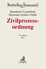 Buchcover Zivilprozessordnung