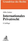 Buchcover Internationales Privatrecht