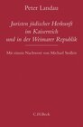 Buchcover Juristen jüdischer Herkunft im Kaiserreich und in der Weimarer Republik