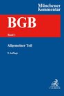 Buchcover Münchener Kommentar zum Bürgerlichen Gesetzbuch Bd. 1: Allgemeiner Teil §§ 1-240, AllgPersönlR, ProstG, AGG