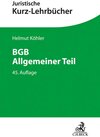 Buchcover BGB Allgemeiner Teil